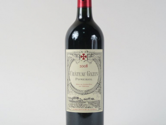 Vente aux enchères 1 BOUTEILLE CHÂTEAU GAZIN POMEROL - 2008