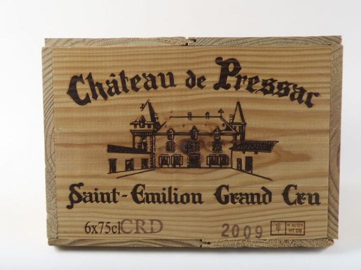 6 BOUTEILLES CHÂTEAU DE PRESSAC GC ST EMILION - 2009 - CBO