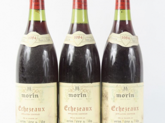 Vente aux enchères 3 BOUTEILLES ECHEZEAUX MORIN - 1984