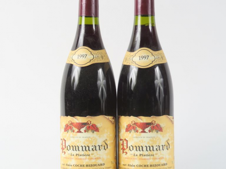 2 BOUTEILLES POMMARD 'LA PLATIERE' COCHE BIZOUARD - 1997