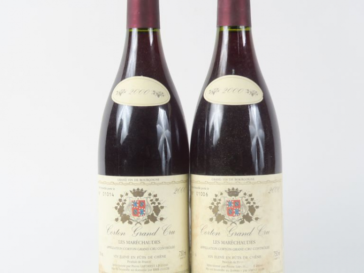 2 BOUTEILLES CORTON GC 'LES MARECHAUDES' LAFOREST - 2000 - 1 ELT