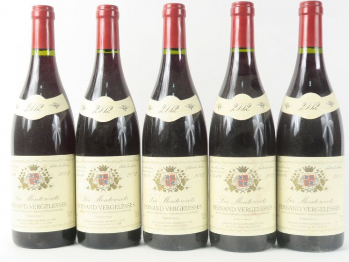 5 BOUTEILLES PERNAND VERGELESSES 'LES MONTCROZETS' LAFOREST - 2002