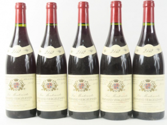Vente aux enchères 5 BOUTEILLES PERNAND VERGELESSES 'LES MONTCROZETS' LAFOREST - 2002
