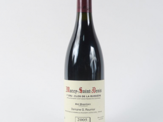 Vente aux enchères 1 BOUTEILLE MOREY SAINT DENIS 1er CRU 'CLOS DE LA BUSSIERE' DOMAINE G.