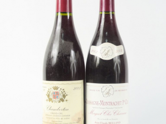Vente aux enchères 2 BOUTEILLES : 1 CHAMBERTIN GC LAFOREST 2001 - 1 CHASSAGNE MONTRACHET 