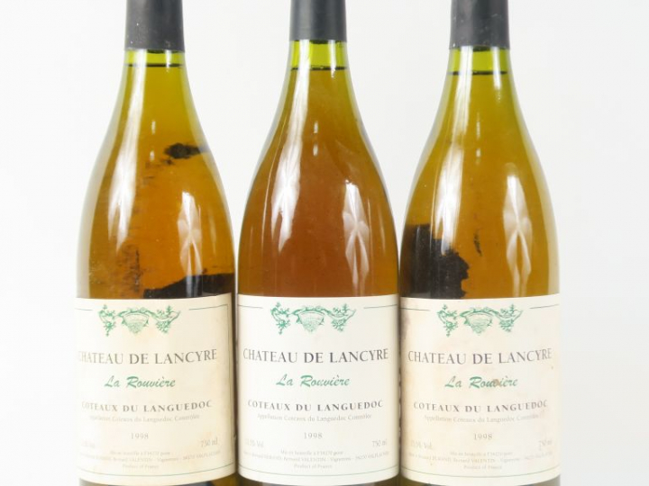 3 BOUTEILLES CHÂTEAU DE LANCYRE BLANC 'LA ROUVIERE' COTEAUX DU LANGUED