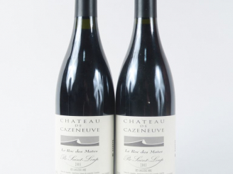 Vente aux enchères 2 BOUTEILLES CHÂTEAU DE CAZENEUVE 'LE ROC DES MATES' PIC SAINT LOUP - 