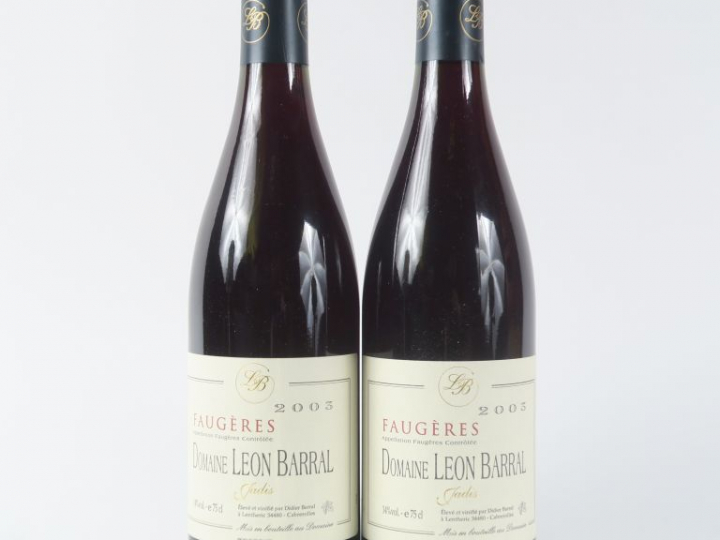 2 BOUTEILLES DOMAINE LEON BARRAL 'JADIS' FAUGERES - 2003