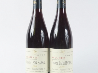 Vente aux enchères 2 BOUTEILLES DOMAINE LEON BARRAL 'JADIS' FAUGERES - 2003