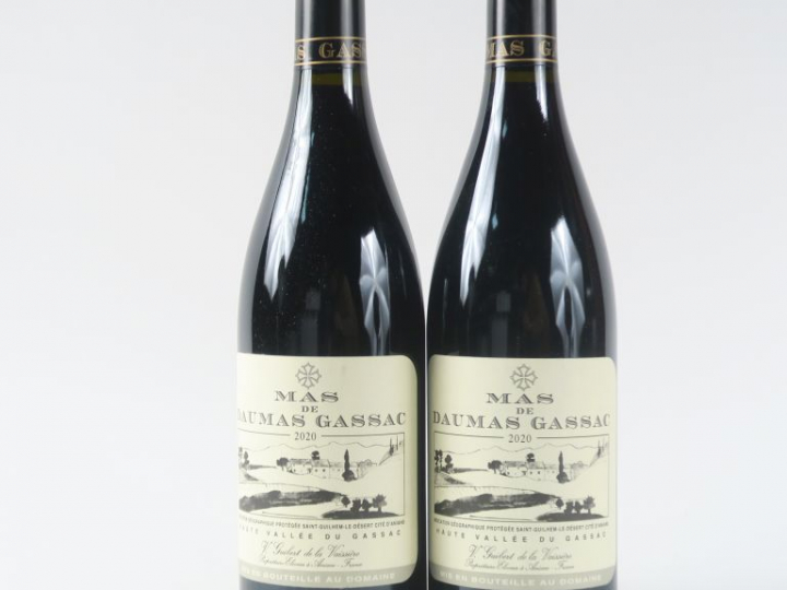 2 BOUTEILLES MAS DE DAUMAS GASSAC ROUGE - 2017