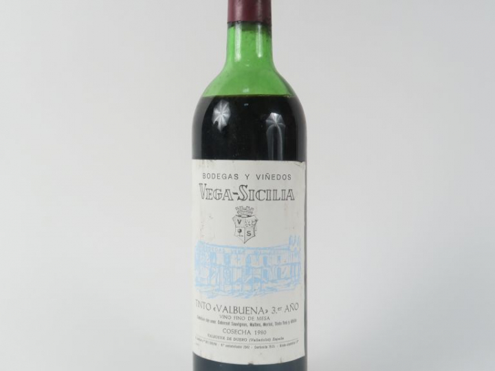 1 BOUTEILLE VEGA SICILIA 'VALBUENA' 3er ANO - 1980 - BEP/CAPS AB