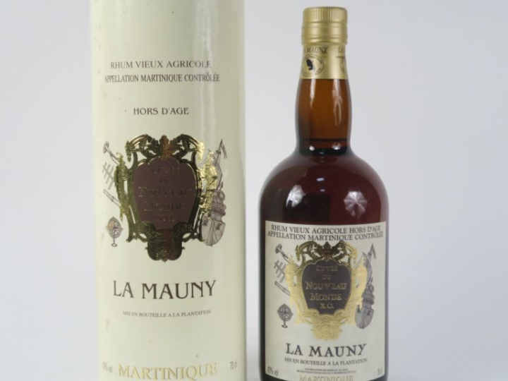1 BOUTEILLE RHUM LA MAUNY 'CUVÉE DU NOUVEAU MONDE X.O.' 43° - COFFRET