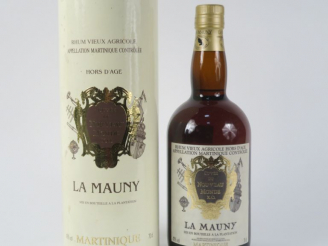 Vente aux enchères 1 BOUTEILLE RHUM LA MAUNY 'CUVÉE DU NOUVEAU MONDE X.O.' 43° - COFFRET