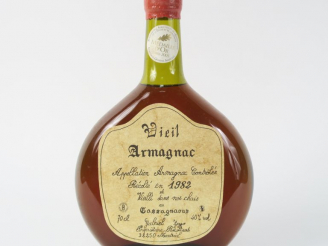 Vente aux enchères 1 BOUTEILLE VIEIL ARMAGNAC GABRIEL ZAGO - 1982