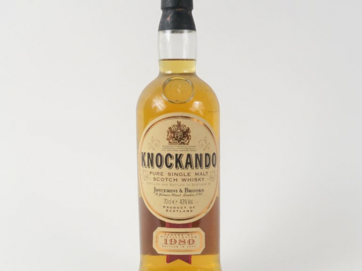1 BOUTEILLE WHISKY KNOCKANDO 43° - 1980
