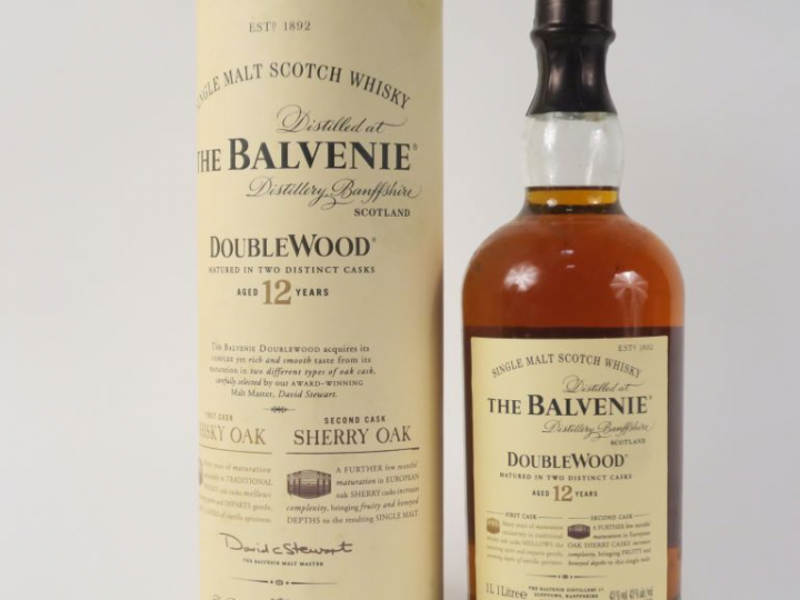 1 BOUTEILLE (1 L) WHISKY THE BALVENIE '12 ANS' 43° - COFFRET