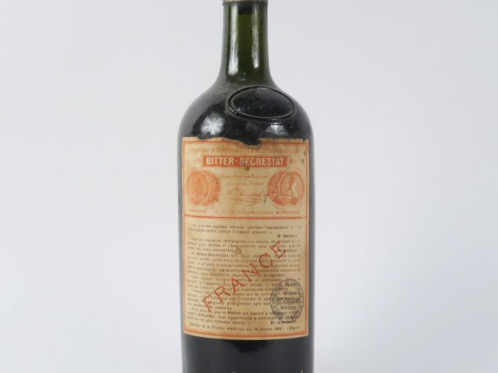 1 VIEILLE BOUTEILLE BITTER SECRESTAT - CAPS ÉTAIN AB