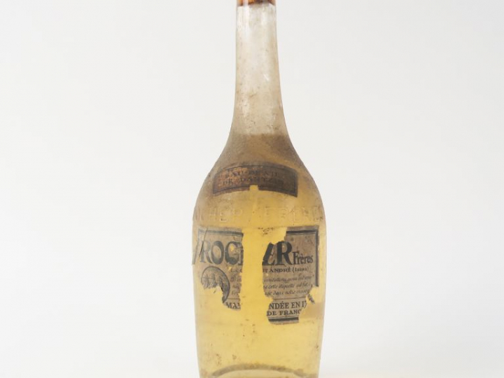 1 VIEILLE BOUTEILLE EAU DE VIE DE DANTZIG ROCHER FRÈRES - ETA/BS