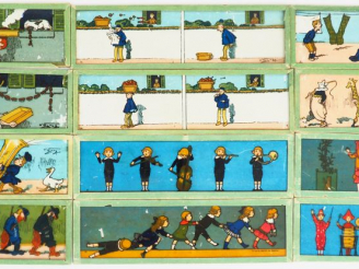 Vente aux enchères 32 plaques de lanterne magique.