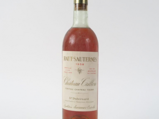 Vente aux enchères 1 BOUTEILLE CHÂTEAU TRILLON SAUTERNES - 1958 - LB