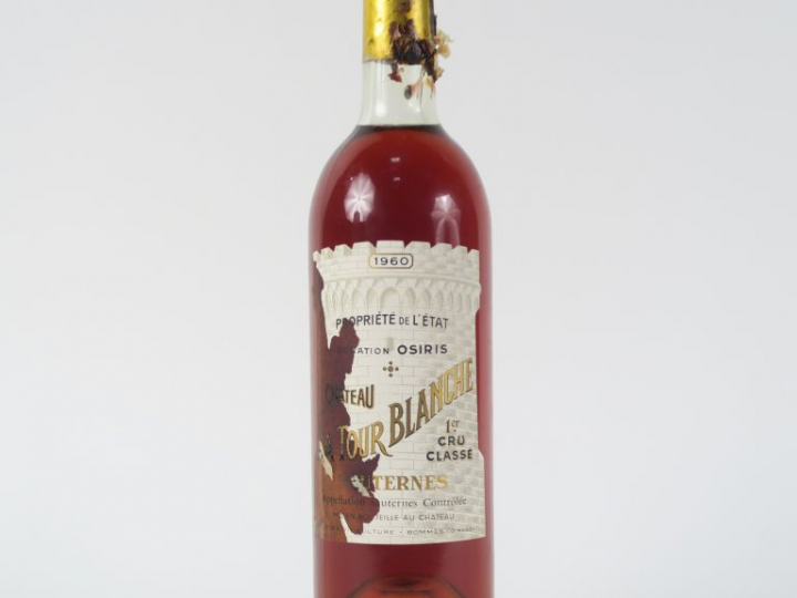 1 BOUTEILLE CHÂTEAU LA TOUR BLANCHE 1er CC SAUTERNES - 1960 - BG/ET