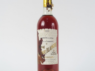 Vente aux enchères 1 BOUTEILLE CHÂTEAU LA TOUR BLANCHE 1er CC SAUTERNES - 1960 - BG/ET