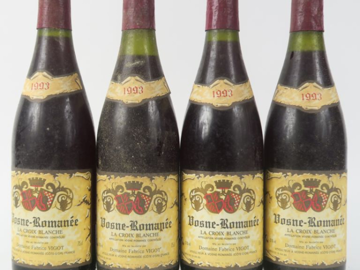 4 BOUTEILLES VOSNE ROMANÉE 'LA CROIX BLANCHE' DOMAINE FABRICE VIGOT - 
