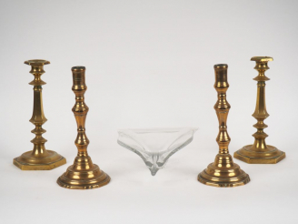 Vente aux enchères Coupe en cristal de Val Saint Lambert Deux différentes paires de bouge