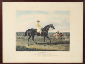 Vente aux enchères Paire de gravures anglaises en couleur "Jack Spigot" et "Bessy Bedlam"
