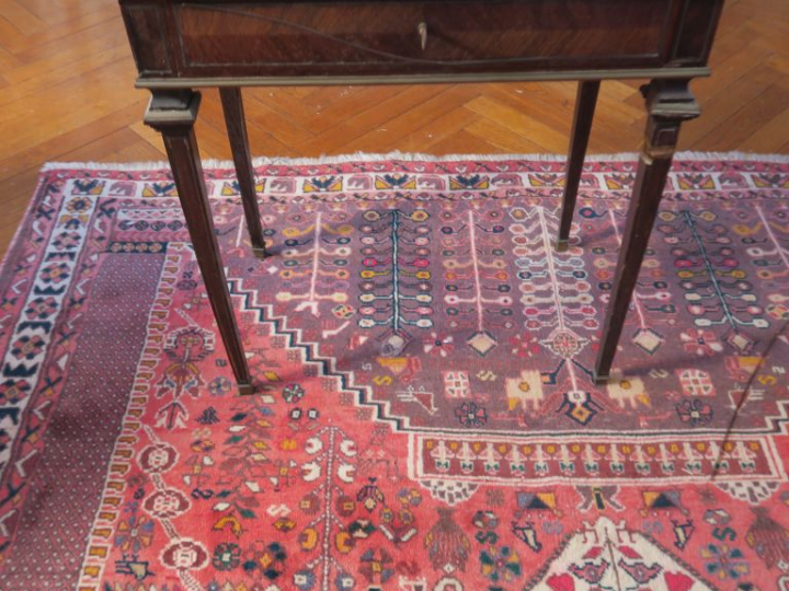 Table à jeux Napoléon III en marqueterie Boulle. (mauvais état). Dim. 