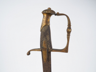 Vente aux enchères Sabre d’officier d’infanterie 1er Empire Epoque Consulat, fine lame co