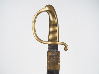 Vente aux enchères Sabre briquet d’infanterie modèle an XI, marquage de lame difficilemen