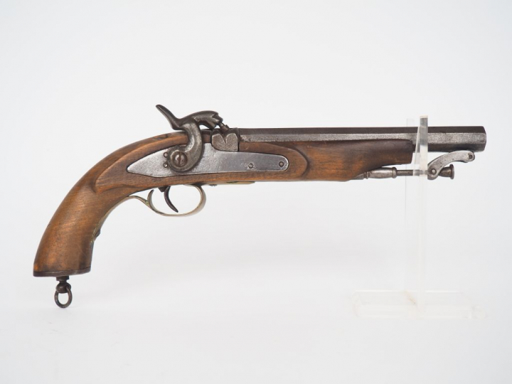 Grand pistolet à percussion – imitant un pistolet de marine anglais se
