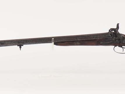 Fusil de chasse juxtaposé espagnol, canons en table, calibre de 24 bal