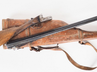 Vente aux enchères Fusil juxtaposé belge calibre 12/65 à éjecteur, système Anson, arme n°