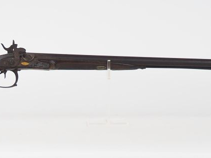 Fusil de chasse juxtaposé primitivement à silex transformé à percussio