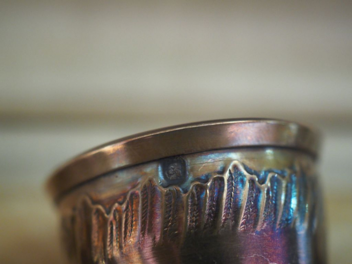 Suite de six verres à liqueur de style Louis XV en argent 925, poinçon