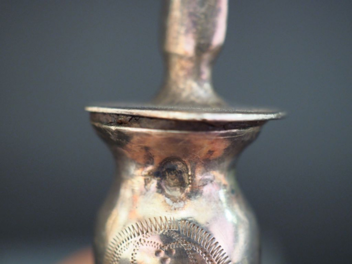 Pelle à servir de style Louis XVI en argent et argent fourré 925, poin