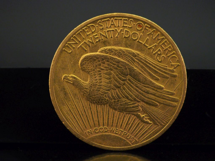 Pièce de 20 Dollars or, 1910. FRAIS ACHETEURS 10% HT.   