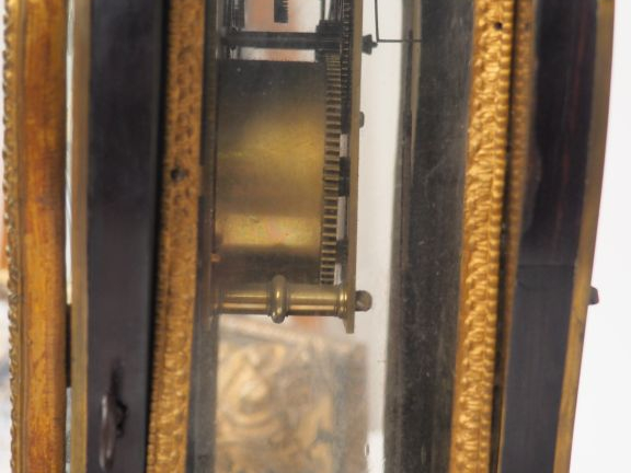 Cartel Napoléon III de style Louis XV en marqueterie Boulle, avec son 