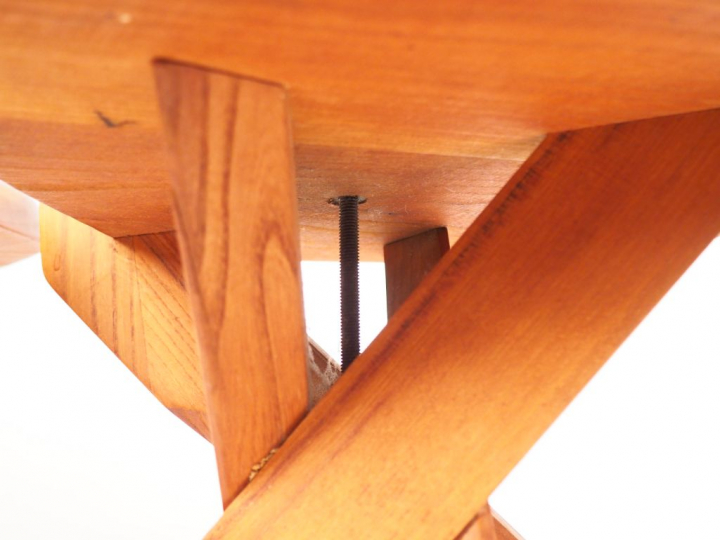 Pierre CHAPO.  Suite de 4 chaises S34 en orme.