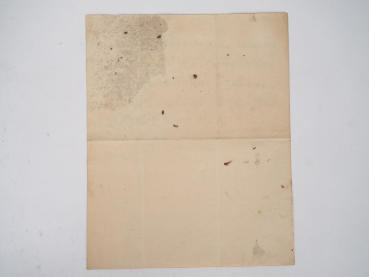 CHATEAUBRIAND (Fr.-René de). LETTRE AUTOGRAPHE adressée à sa « chère s