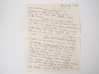 Vente aux enchères HEMINGWAY (Ernest). LETTRE AUTOGRAPHE SIGNÉE « papa ». Madrid, 22 juil