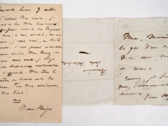 Vente aux enchères HUGO (Victor). LETTRE AUTOGRAPHE signée adressée à Théodore de Banvill