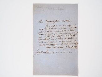 Vente aux enchères TOURGUENIEV (Ivan). RARE LETTRE AUTOGRAPHE SIGNÉE adressée à la cantat