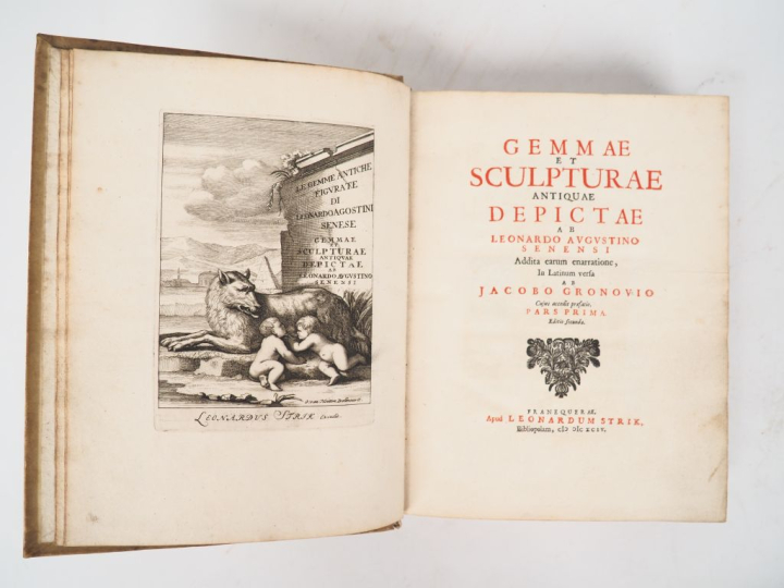 AGOSTINI (Leonardo). GEMMAE ET SCULPTURAE ANTIQUAE. Franequerae, Leona