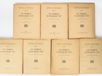 Vente aux enchères [ANGKOR]. [FINOT (Louis)]. LE TEMPLE D’ANGKOR VAT. Tome II. Paris et B