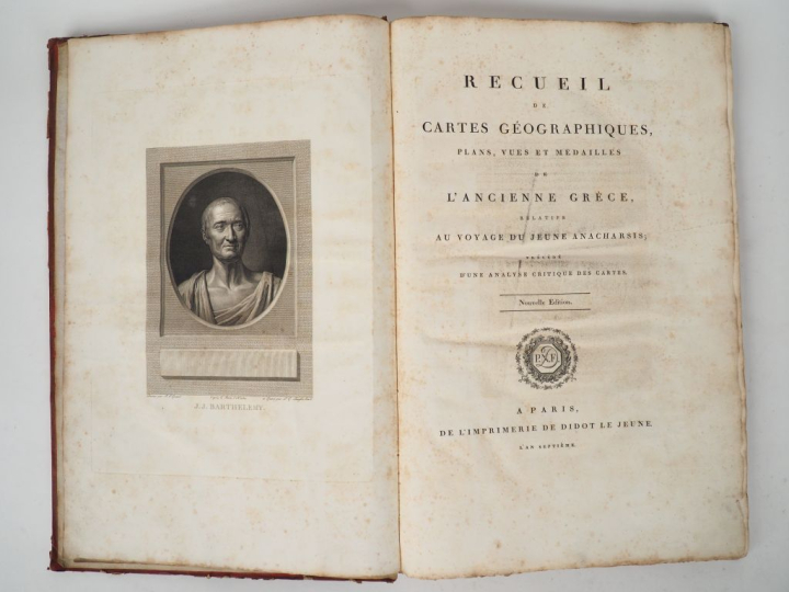 [ATLAS]. [BARTHELEMY]. RECUEIL DE CARTES GÉOGRAPHIQUES, plans, vues et