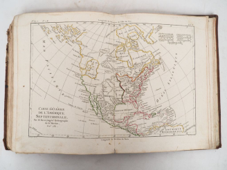 Vente aux enchères [ATLAS]. BONNE. ATLAS PORTATIF ou Recueil de cartes choisies, extraite
