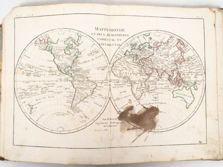 [ATLAS]. BONNE. ATLAS PORTATIF ou Recueil de cartes choisies, extraite
